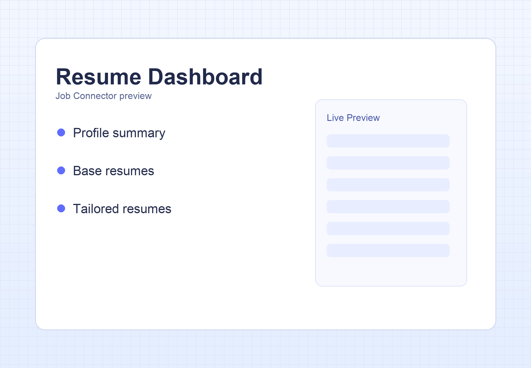 Beautiful Resume Dashboard